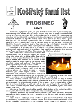 Prosinec 2011 (pdf) - Košířská farnost