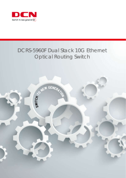 DCRS-5960F Dual Stack 10G Ethernet Optical Routing Switch