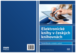 Elektronické knihy v českých knihovnách - E