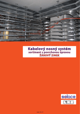 Kabelový nosný systém - sortiment žárový zinek (v.1102_10)