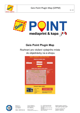 1. Co je Geis Point Plugin Map?