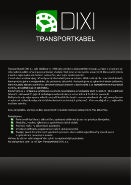Katalog ke stažení - Transportkabel DIXI