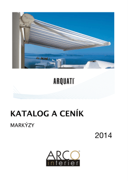 Katalog a ceník markýz 2014