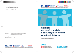 Katalog sociálních služeb a souvisejících aktivit ve městě Ostrava