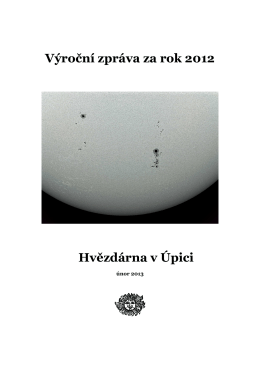 Výroční zpráva za rok 2012