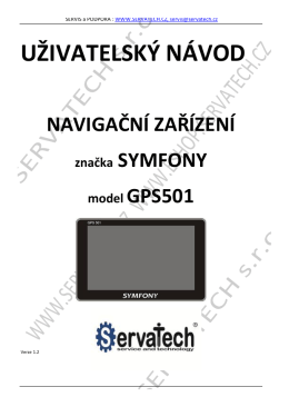 UZIVATELSKY NAVOD GPS 501 SYMFONY verze 1.2.pdf