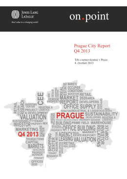 Prague City Report • Q4 2013
