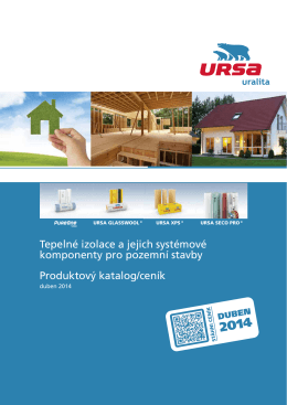 Ceník výrobce URSA 20014 - stavebniny