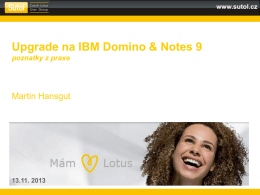 Upgrade na IBM Domino & Notes 9