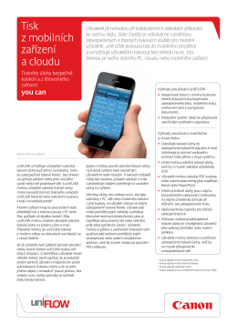 Tisk z mobilních zařízení a cloudu - Brochures