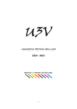 univerzita třetího věku ujep 2014 - 2015