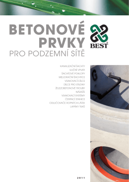 Katalog: Betonové prvky pro podzemní sítě