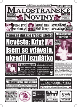 MALOSTRANSKE NOVINY - Malostranské noviny