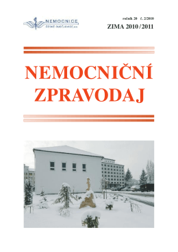 ZLOM nemoc zpravZIMA.qxd - Nemocnice České Budějovice