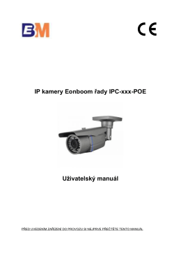 IP kamery Eonboom řady IPC-xxx-POE Uživatelský