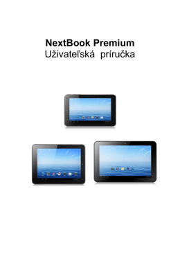 NextBook Premium Uživateľská príručka