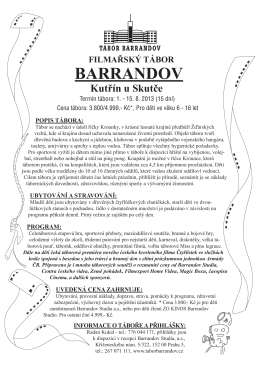 ZDE - Tábor Barrandov