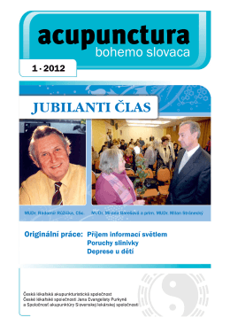 2012 - 1 - Česká lékařská akupunkturistická společnost