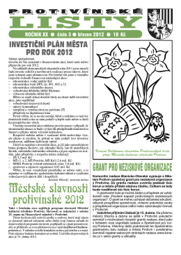 Protivínské listy 03/2012 (PDF, cca 2,1 MB)