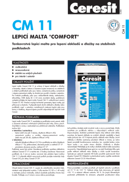 Lepící malta univerzální Ceresit Comfort CM 11