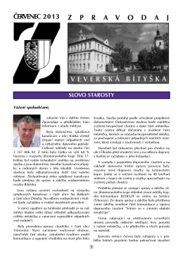 Zpravodaj - Mestys Veverska Bityska - 07/2013