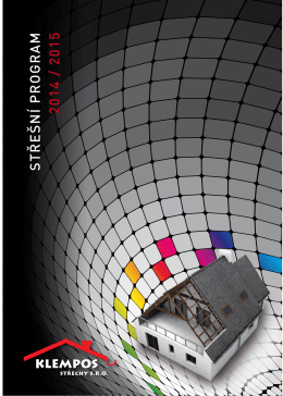 Klempos Katalog 2014.pdf - Střechy, střešní krytiny, střešní okna