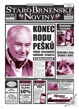 KONEC RODU PEŠKŮ - StaroBrněnské noviny