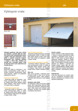 Výklopná vrata (pdf)
