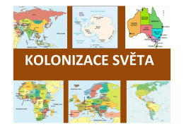 Kolonizace světa - mojespanelsko.cz