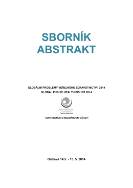 Sborník 2014 (Ostrava) - Zdravotnické právo a bioetika