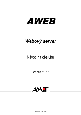 AWEB - návod na obsluhu