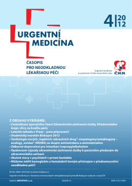 4/2012 - Urgentní medicína