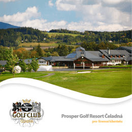 pro firemní klientelu - Prosper Golf Resort Čeladná