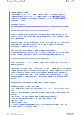 Page 1 of 2 Doručené – Seznam Email 12.4.2013 https://email