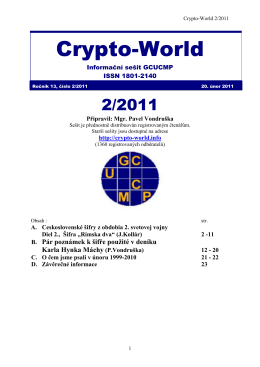 Sešit 2/2011 / PDF - Crypto