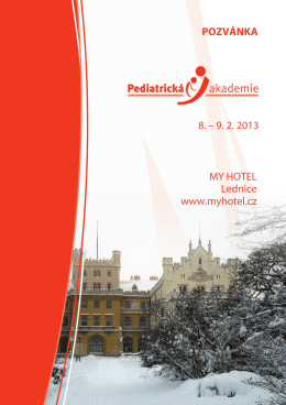 Pozvánka ve formátu PDF - Academia Medica Pragensis