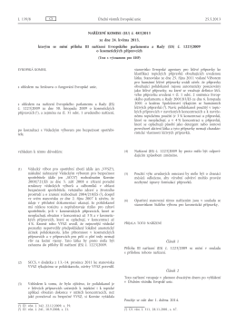 Nařízení Komise (EU) č. 483/2013 ze dne 24. května 2013, kterým