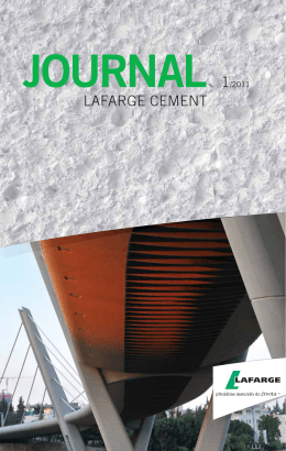 journal 1/2011 - Lafarge Cement a.s.