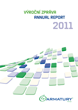 Výroční zpráva 2011 - ARMATURY Group a.s.