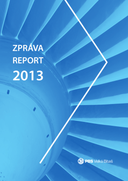 Výroční zpráva 2013 - První brněnská strojírna Velká Bíteš, a.s.