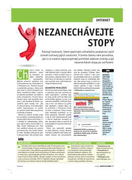 NEZANECHÁVEJTE STOPY - Počítač pro každého