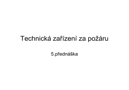 Přednáška č.5