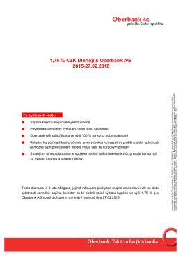 Infolist - Oberbank