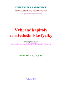 Příklady SF - Univerzita Pardubice