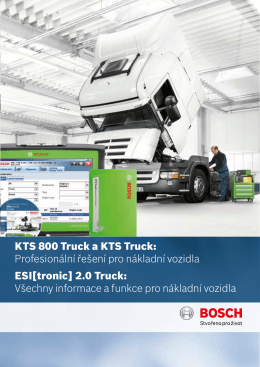 KTS 800 Truck a KTS Truck: Profesionální řešení pro