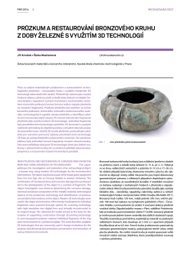 Průzkum a restaurování bronzového kruhu z doby železné s