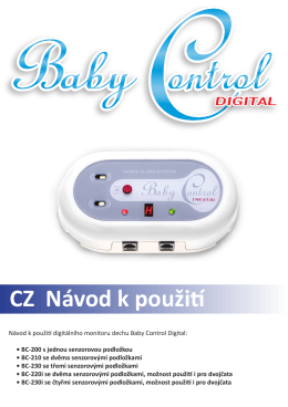 CZ Návod k použití - Monitor dechu Baby Control Digital