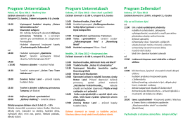 Program Unterretzbach Program Unterretzbach Program Zellerndorf