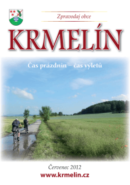 Zpravodaj obce Červenec 2012 www.krmelin.cz