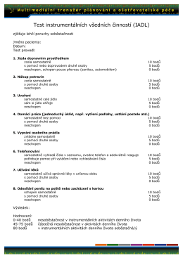 Test instrumentálních všedních činností (IADL)